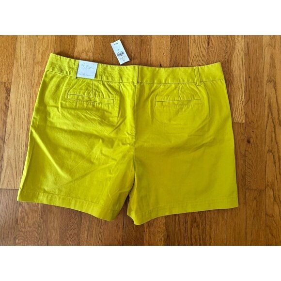 NWT LOFT Womens Size 16 The Riviera Short Green 6" Inseam - Picture 3 of 5
